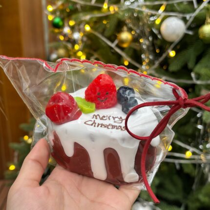 Round Christmas Cake Taba Squishy Toy